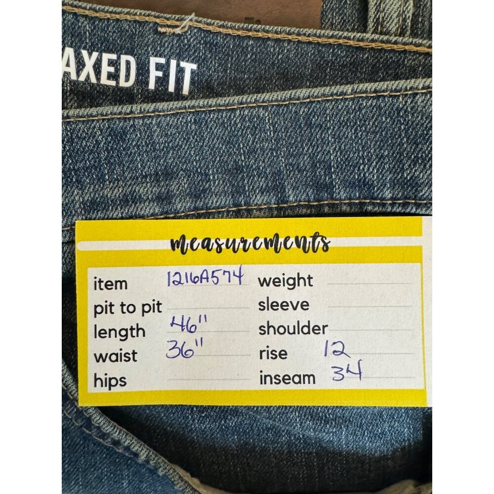 NWT Wrangler 36X34 Mens Relaxed Fit Jeans Blue Denim Classic Style - Picture 11 of 12